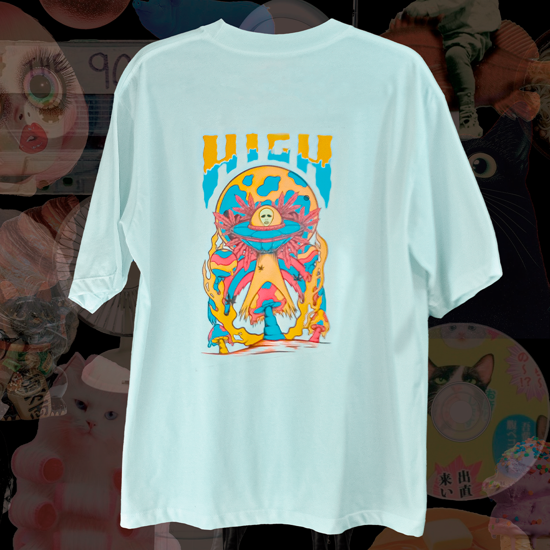 PLAYERA HIGH BLANCA 180 G