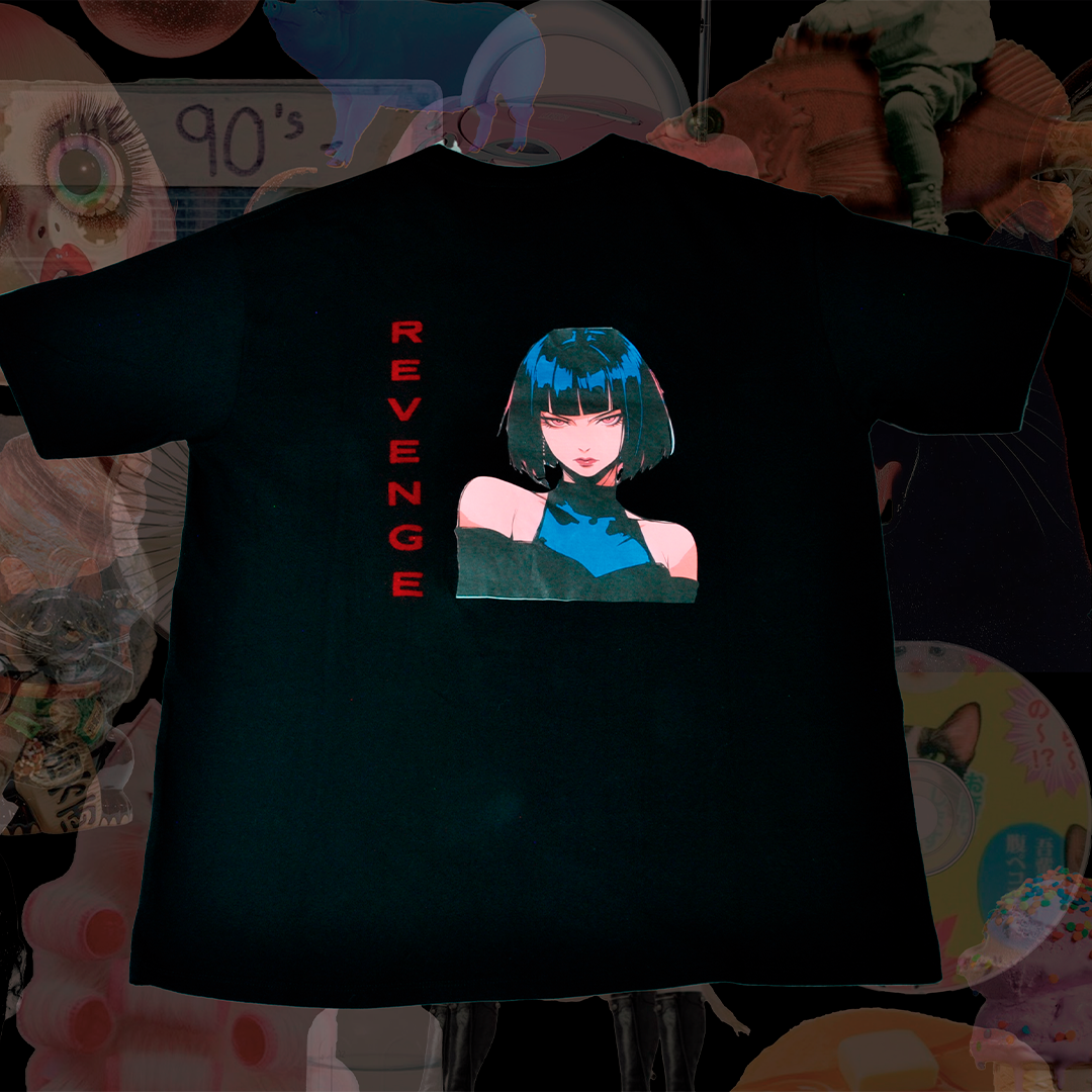 PLAYERA REVENGE NEGRA 180 G