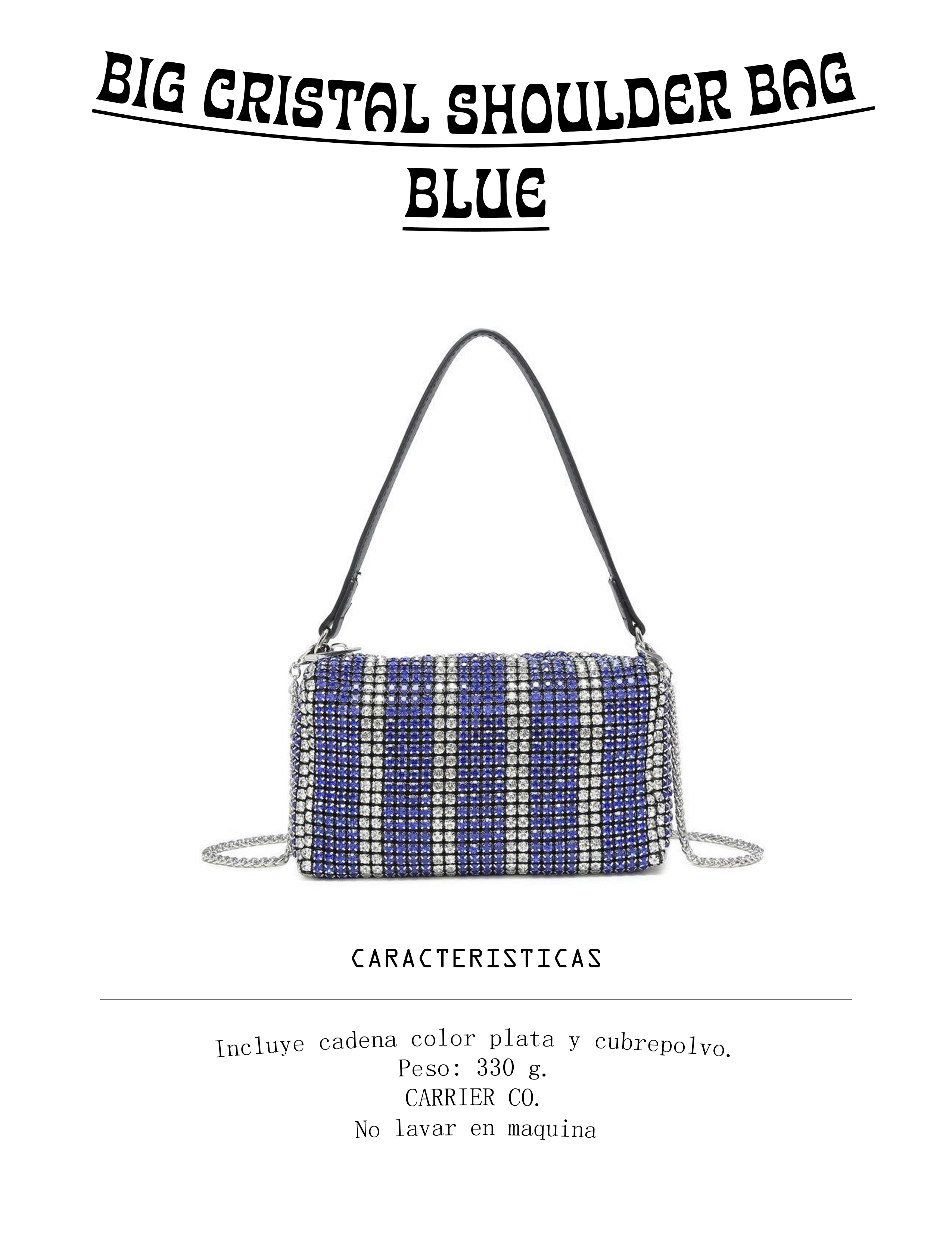 BIG CRISTAL SHOULDER BAG