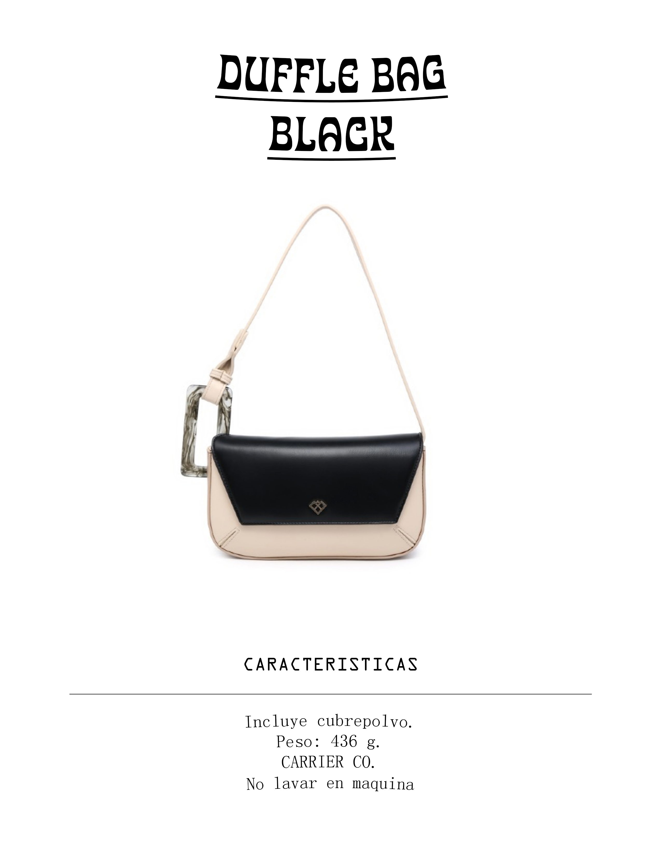 DUFFLE BAG BLACK